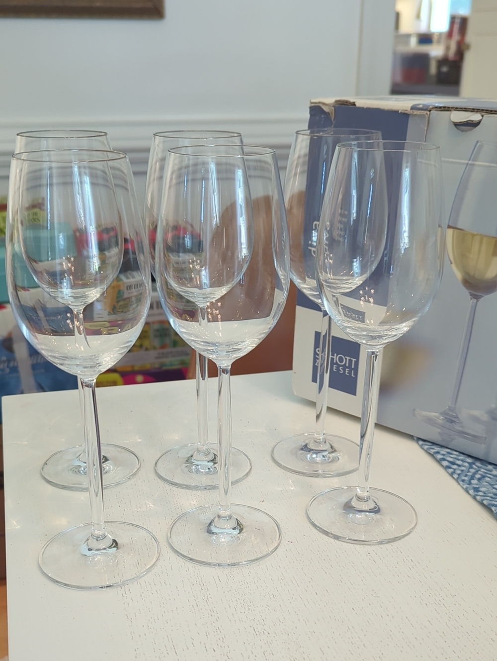 Schott Zwiesel Clear Crystal Wine Glasses - Set of 12